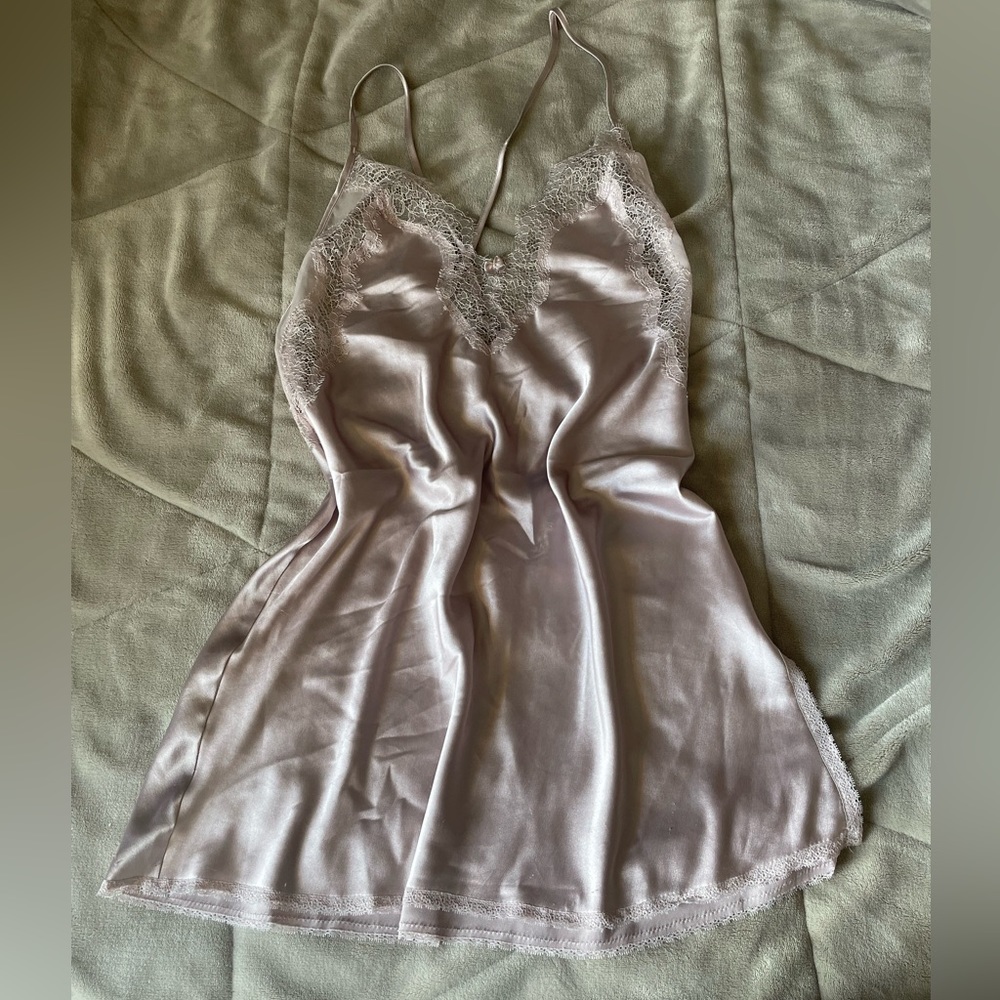 victoria's secret silk slip dress